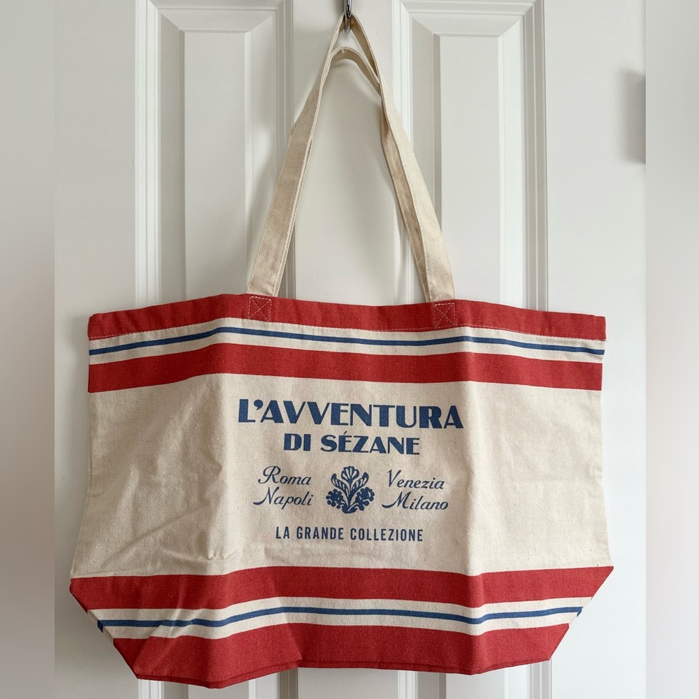 Sézane L’Avventura Cotton Tote Bag